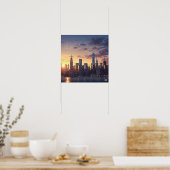 Poster Sunset New York (Cuisine)