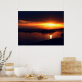 Poster Sunset Norvège 09 (Cuisine)