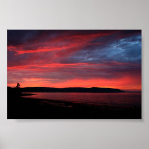 Poster Sunset Nouvelle-Écosse