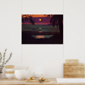 Poster Sunset, painting by Felix Vallotton (Cuisine)