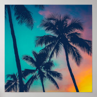 Sunset Palms Art