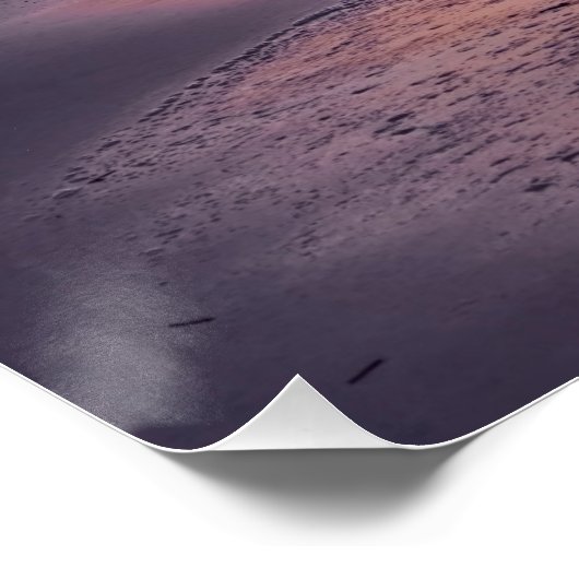 Poster Sunset paradise beach (Coin)