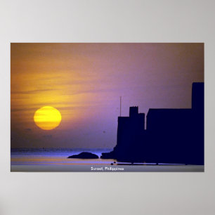 Poster Sunset, Philippines