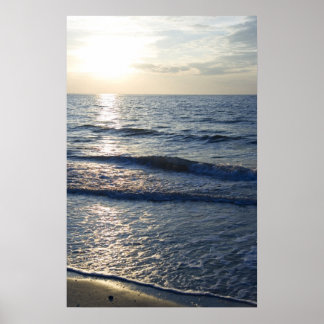 Poster Sunset plage