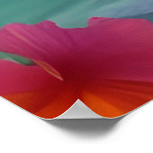 Poster Sunset Plage Tropical Sable palmiers de l'océan Fl (Coin)