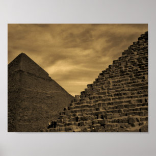 Poster Sunset Pyramids