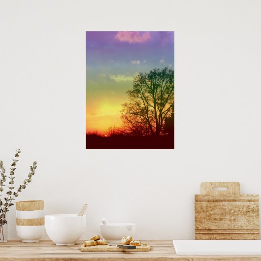 Poster Sunset Rainbow (Cuisine)