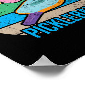 Poster Sunset Retro Pickleball vintage (Coin)