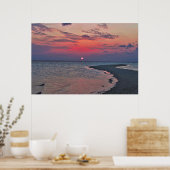 Poster Sunset Sandbar (Cuisine)