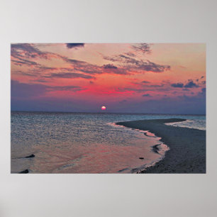 Poster Sunset Sandbar