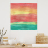 Poster Sunset Shores Art Abstrait (Cuisine)