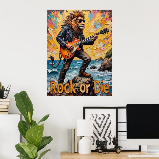 Poster Sunset Shred : Riff côtier du lion (Bureau à domicile)