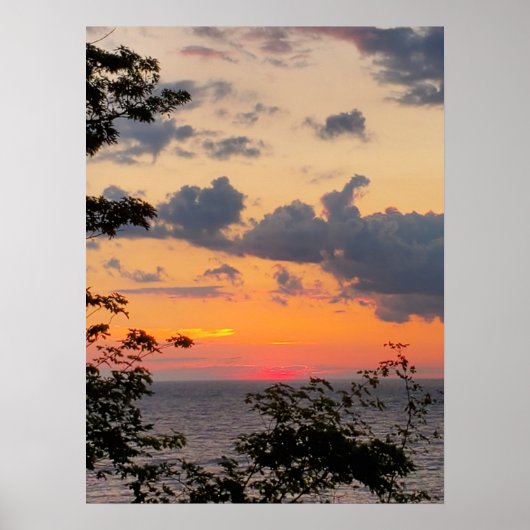 Poster Sunset Sky lumineux (Devant)