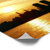 Poster Sunset Skyline New York (Coin)