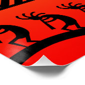 Poster Sunset Sud-Ouest du désert Kokopelli (Coin)