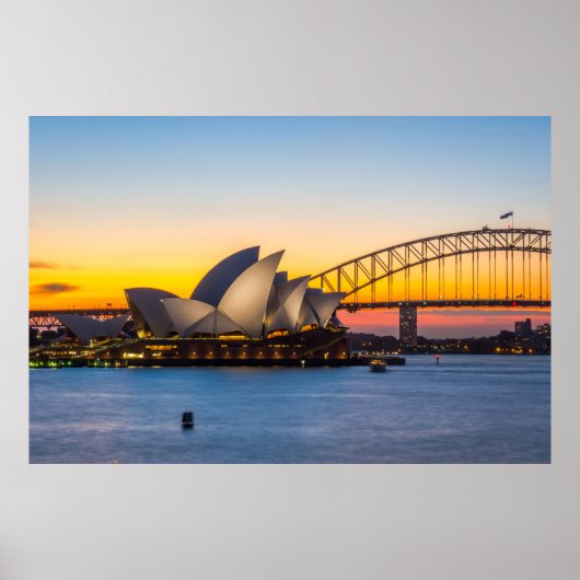 Poster Sunset Sydney (Devant)