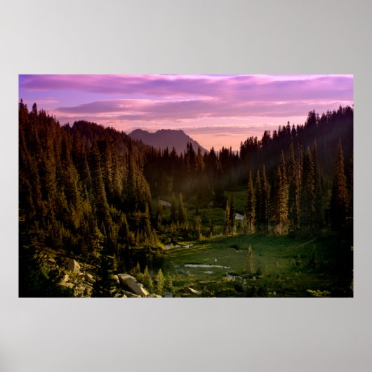 Poster Sunset Valley (Devant)