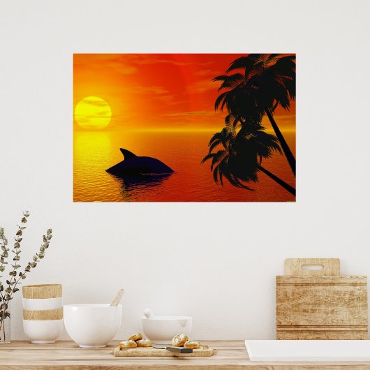 Poster Sunset virtuel (Cuisine)