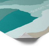 Poster Sunset Wave peinture numérique originale (Coin)