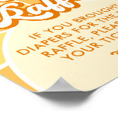 Poster Sunshine Baby shower Déchets Jeu (Coin)