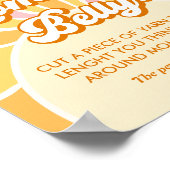 Poster Sunshine baby shower quelle taille est maman ventr (Coin)