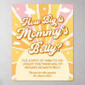 Poster Sunshine baby shower quelle taille est maman ventr (Devant)