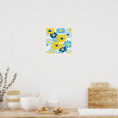 Poster Sunshine Blue Sky Blooming Daisy (Cuisine)