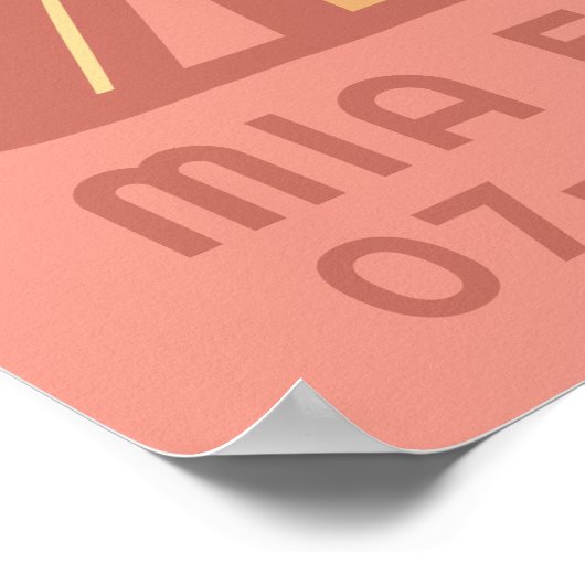 Poster Sunshine Cute Sun CUSTOM BÉBÉ NOM ANNIVERSAIRE Art (Coin)