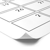 Poster Sunshine Devine Le Baby shower Date D'Échéance (Coin)