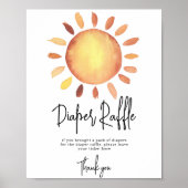 Poster Sunshine Diaper Raffle jeu (Devant)