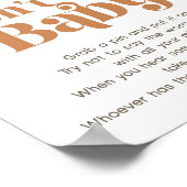 Poster Sunshine Don't Say Baby Game Boho Retro Sun Sign (Coin)