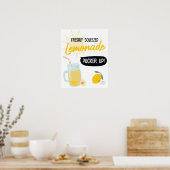 Poster Sunshine Lemonade and Fun Stand Birthday Party (Cuisine)