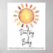 Poster Sunshine Ne dis pas bébé (Devant)