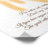 Poster Sunshine Ray ne pas dire Baby shower jeu (Coin)