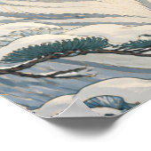 Poster Sunward II — Tigre blanc en hiver (Coin)