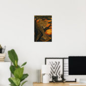 Poster Sunward III — Léopard au coucher du soleil (Bureau à domicile)