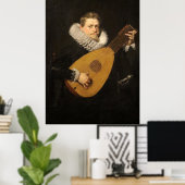 Poster Suonatore di Liuto (Bureau à domicile)