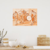 Poster Suonatori medioevali (Cuisine)