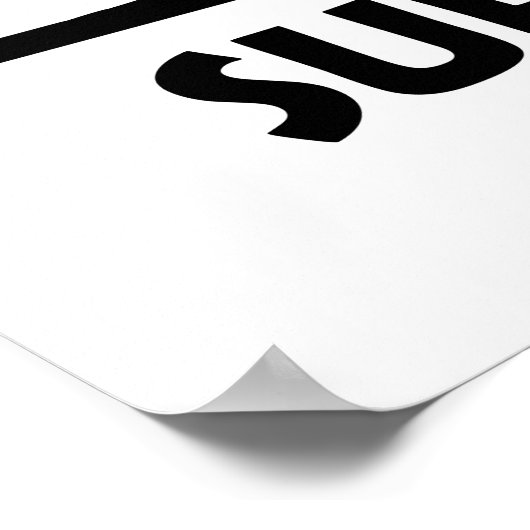 Poster SUP Yoga debout paddle (Coin)