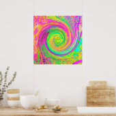 Poster Super Abstrait violet et cyclique jaune (Cuisine)