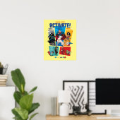 Poster Super-Animaux & Justice League - Activez ! (Bureau à domicile)