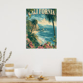 Poster Super avec Retro California (Cuisine)