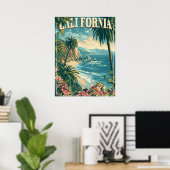Poster Super avec Retro California (Bureau à domicile)
