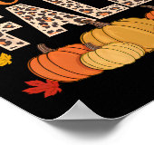 Poster Super Bonjour Automne Automne Maple Feuille Citrou (Coin)