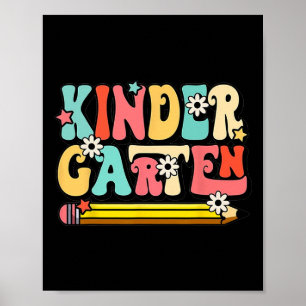 Poster Super Bonjour maternelle Vibes Retro Enseignant Re