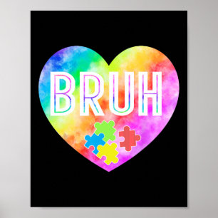 Poster Super Bruh Sensibilisation sur l'autisme Puzzle Pi