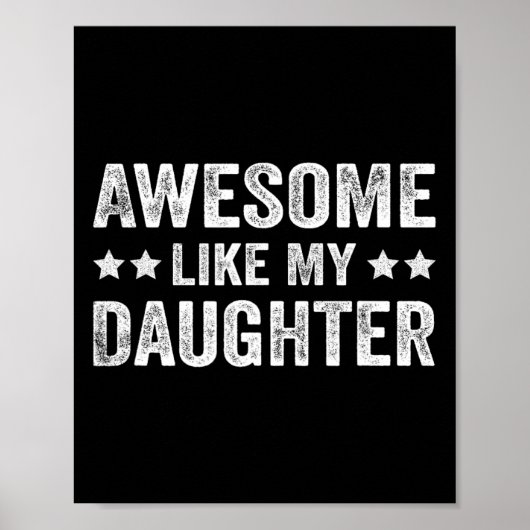 Poster Super Comme Ma Fille Fête des pères (Devant)