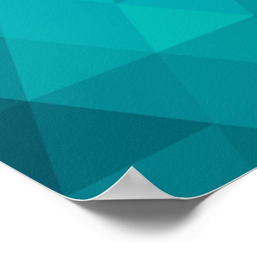 Poster Super cool tendance triangles colorés motif (Coin)
