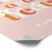 Poster Super Daisy Moderne Boho Anniversaire Faveurs & Tr (Coin)