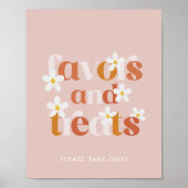 Poster Super Daisy Moderne Boho Anniversaire Faveurs & Tr (Devant)